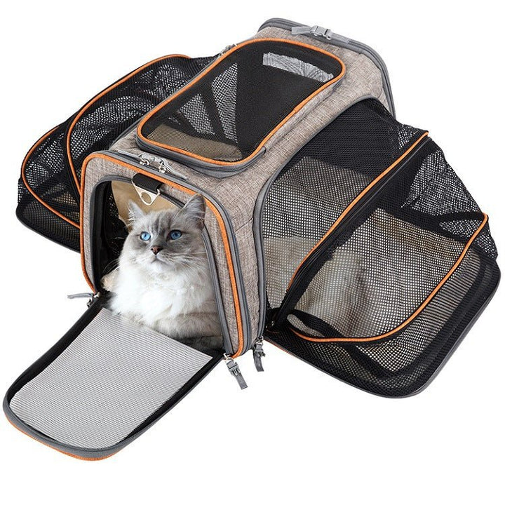 Airline-Approved Expandable Pet Carrier – Soft-Sided Cat & Dog Bag - PawMaterial